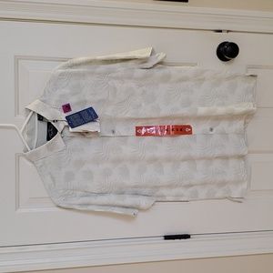 Nat Nast Luxury Originals silk/cotton shirt, NWT, size M